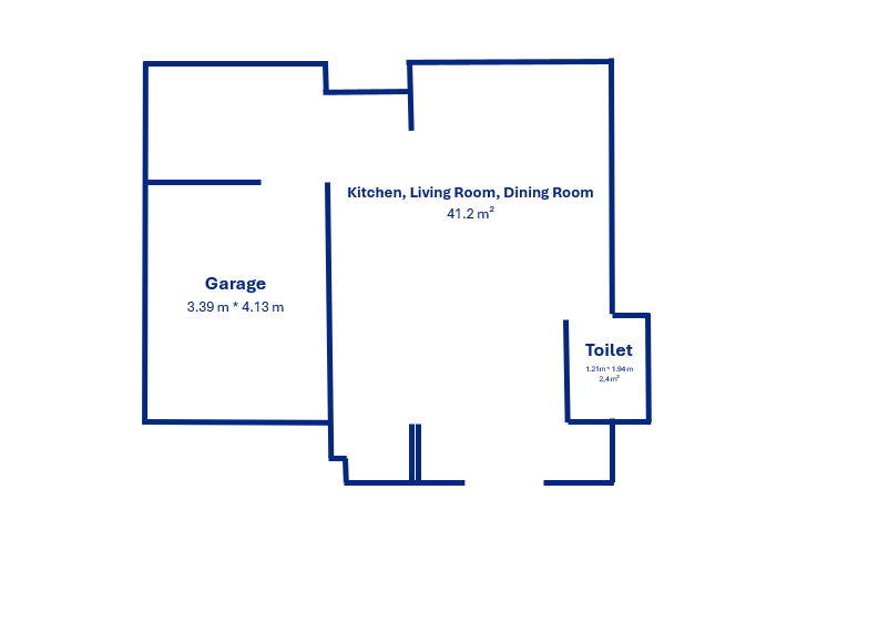 Curacao Casa Flamingo. Een plattegrond van het vakantiehuis.